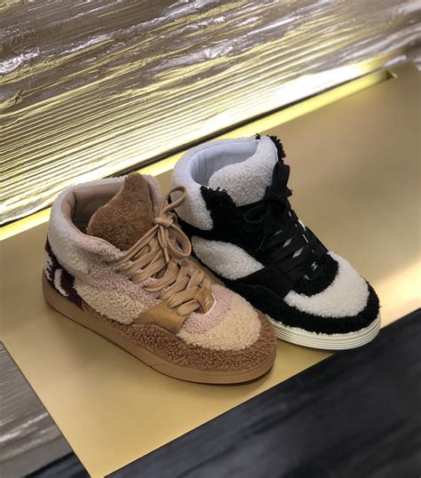 chanel fur sneakers|chanel sneakers clearance.